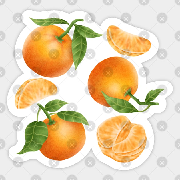 Tangerines Sticker by CleanRain3675